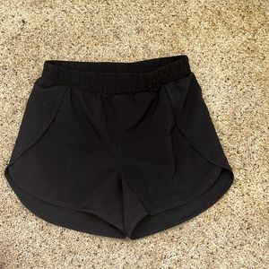 Black athletic shorts